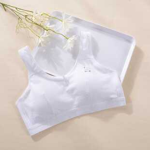 新款直销少女学生棉抹胸无钢圈发育期初中生大童内衣学生运动背心