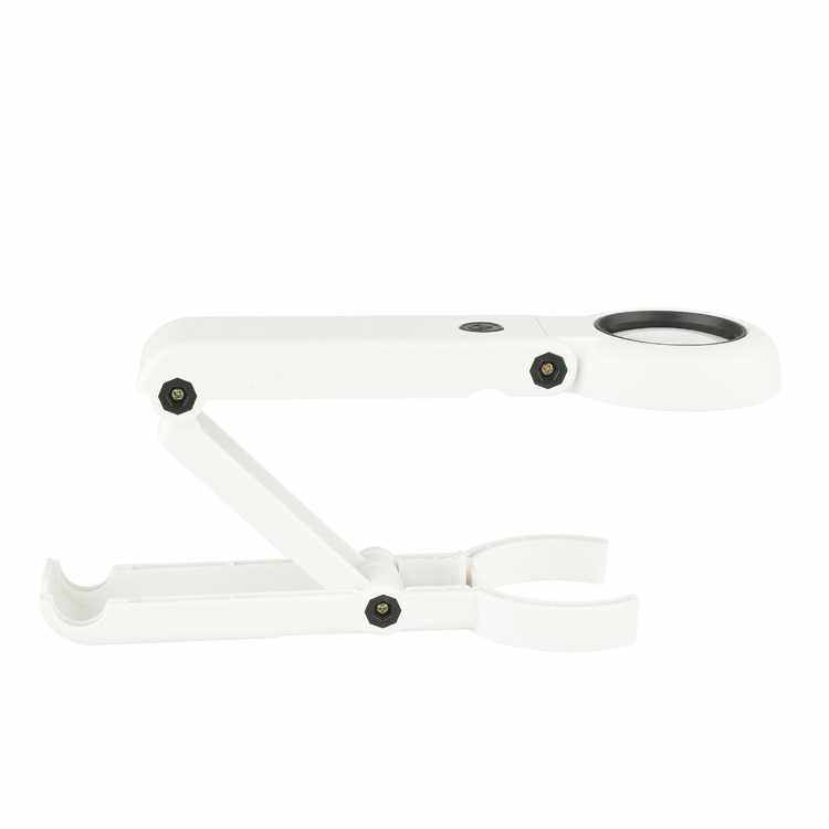 新款直销FS37DC高倍USB带LED灯手持式支架放大镜台式阅读维修多功