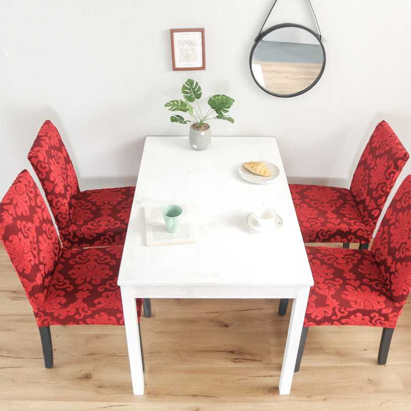 新款直销大提花椅子套 弹力椅套欧式连体椅垫婚庆酒店椅套坐垫8