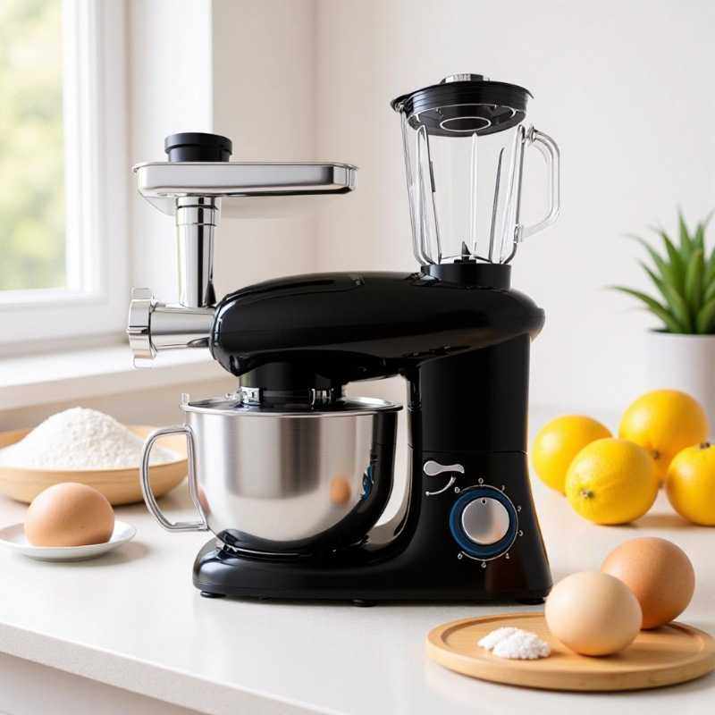 新款直销跨境外贸5.5L三合一多功能厨师和面机 家用绞肉榨果汁厨,厨房/烹饪用具,绞肉机/碎肉宝,淘宝优惠券,粉丝福利购,淘宝优惠卷