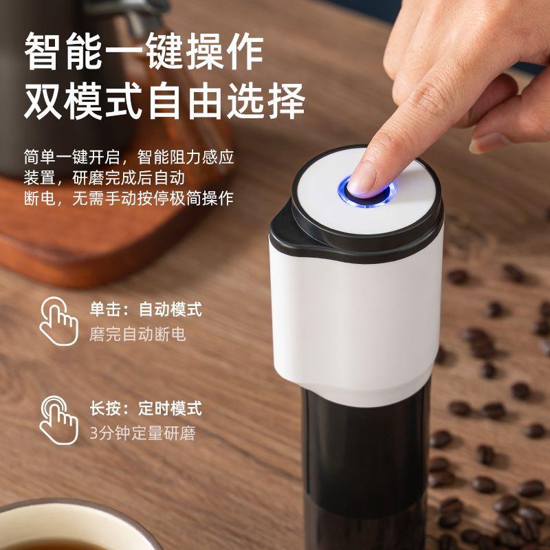 新款直销电动磨豆机家用小型咖啡豆研磨机手磨手摇全自动咖啡研磨