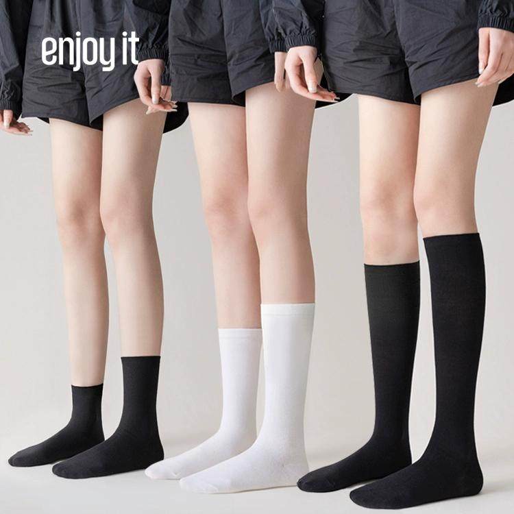 秋冬黑色袜子女春秋棉小腿堆堆袜秋冬日系白色JK长袜中筒短袜,女士内衣/男士内衣/家居服,中筒袜,淘宝优惠券,粉丝福利购,淘宝优惠卷
