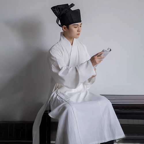 布许直裰飞鱼内搭国风睡衣汉服