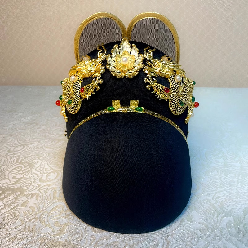 精工万历定陵复原款龙样乌纱翼善冠明制皇帝古风汉服婚帽子男精致