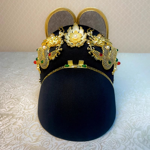 精工万历定陵复原款龙样乌纱翼善冠明制皇帝古风汉服婚帽子男精致