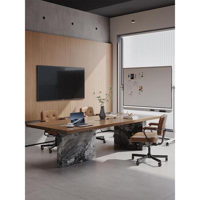 简约现代实木小型6人会议桌轻奢高级感办公室接待洽谈培训桌长桌