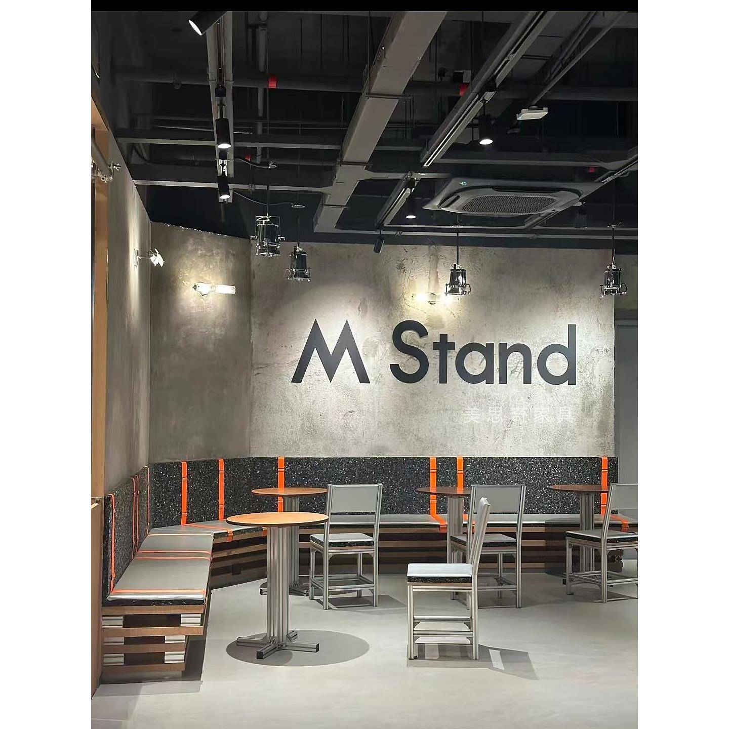 定制网红奶茶店创意实木小茶几海洋板铝合金边几外摆咖啡桌椅组合