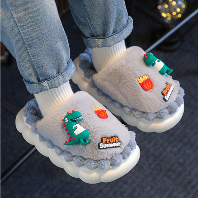 NGLG卡通恐龙兔子棉拖鞋