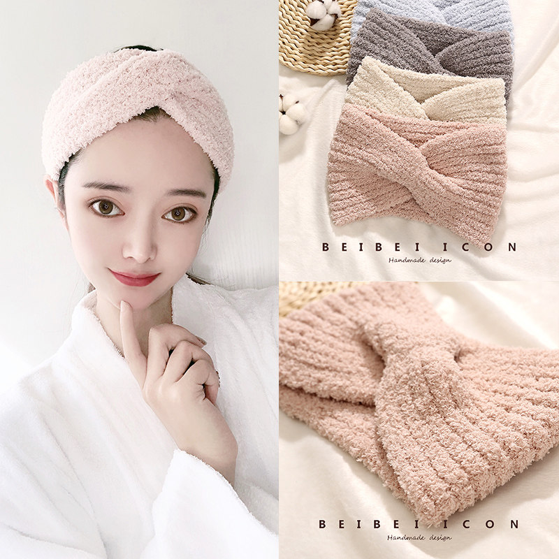 月子帽子产后产妇头巾发带宽边护额头带束发带发箍好看的月子帽