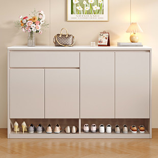 工厂直发香港岩板鞋柜家用门口大容量入户玄关柜实木鞋架收纳直送