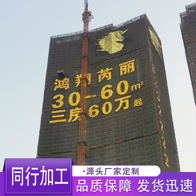 楼盘楼体发光字外墙挂拉网灯大字