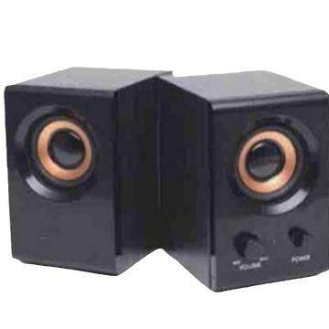 适用于电脑608木质音箱 有源2.0钢琴烤漆纯木质电脑音箱