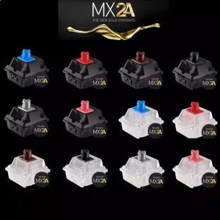 Cherry樱桃MX2A机械键盘轴茶红青黑 静音红热插拔RGB可选 速度银