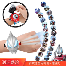 Rob Altman children's toy projection watch boy Optimus Prime spider man baby girl cartoon electronic watch