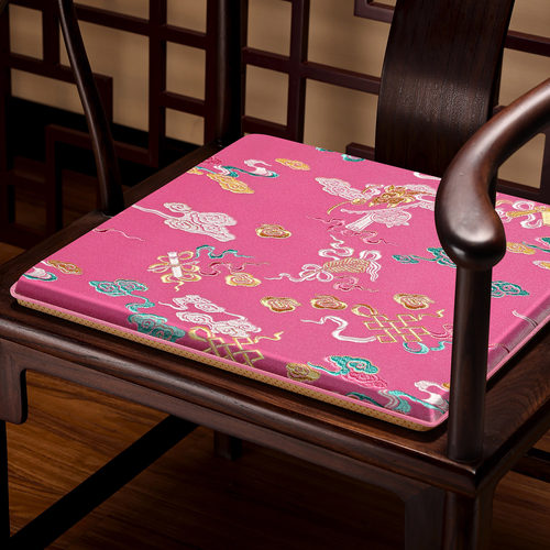 新中式椅垫红木椅子坐垫实木圈椅太师椅茶椅垫座椅垫茶桌茶台垫子