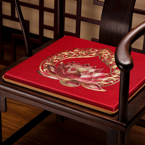 新中式椅垫红木沙发椅子坐垫实木家具座椅垫茶椅圈椅餐椅家用垫子