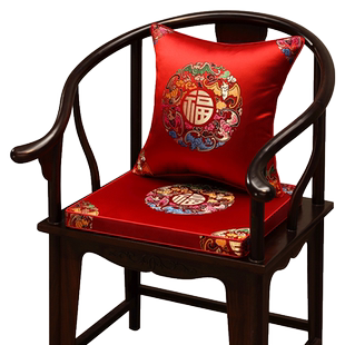 新中式红木沙发椅子坐垫茶椅垫座椅垫实木家具圈椅太师椅茶桌垫子