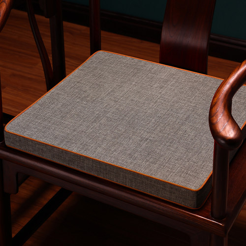 新中式乳胶椅垫坐垫素色垫子