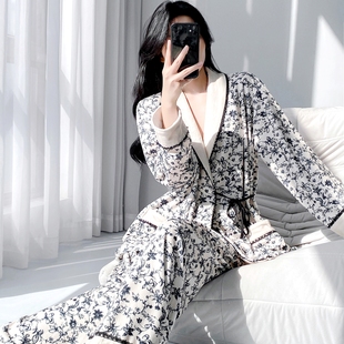 法式蕾丝海岛绒睡衣女款2025秋冬季高级感漂亮加厚珊瑚绒长袖出门