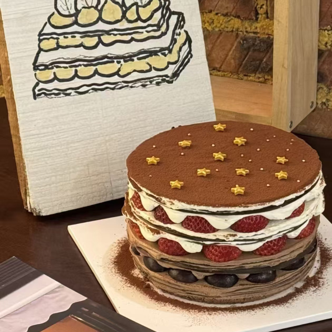 星星千层车厘子草莓网红巧克力抹茶蛋糕上海南京杭州全国同城配送