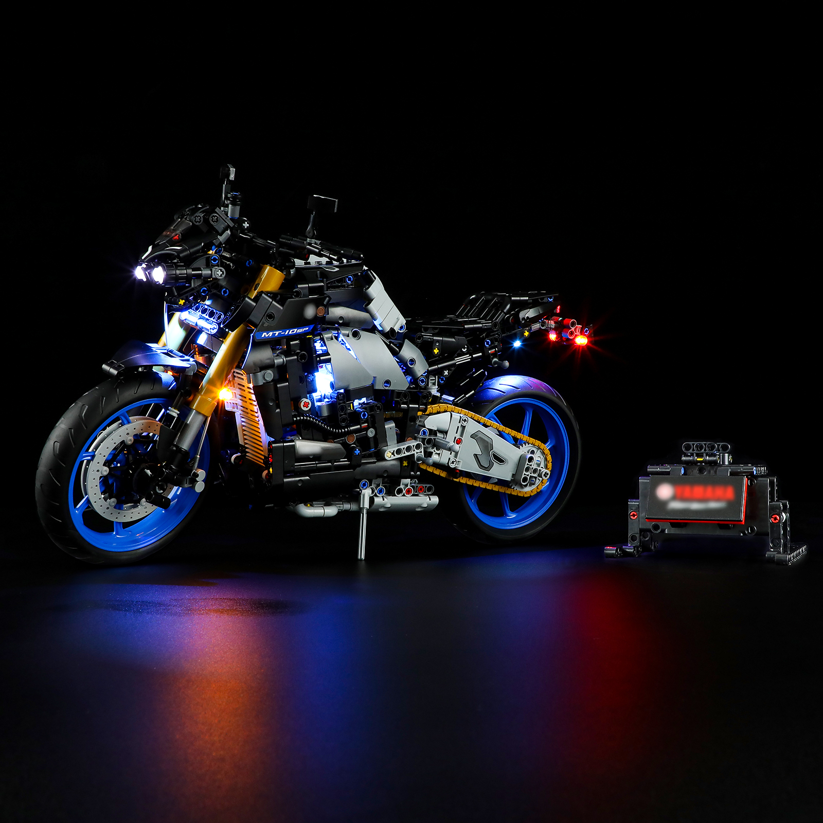 YB LED灯饰适用乐高科技组42159 雅马哈MT-10 SP摩托车积木灯改件