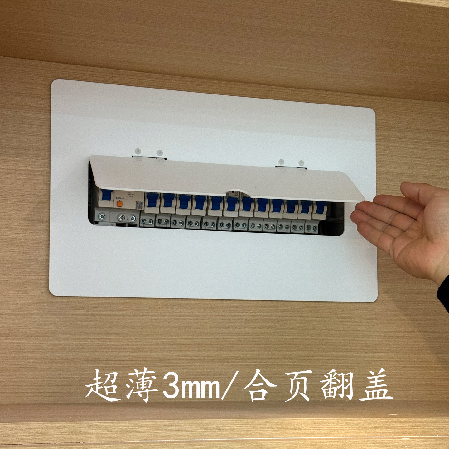 超薄空气开关翻盖酒柜鞋柜电表箱盖板定制配电箱美化遮挡装饰画