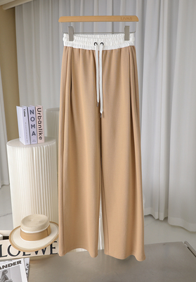 高腰休闲百搭长裤显瘦阔腿裤