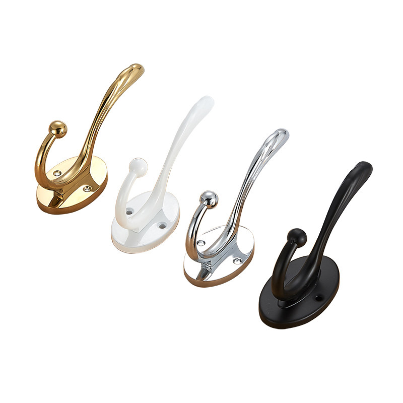 黑色挂衣钩衣服浴室毛巾门后单个鞋柜衣柜挂钩衣帽钩壁挂墙壁单钩,收纳整理,挂钩/粘钩,淘宝优惠券,粉丝福利购,淘宝优惠卷