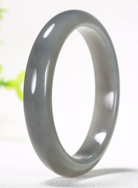 【久龙玉器】精品平安镯和田且末紫罗兰手镯新疆和田玉手镯56.61g