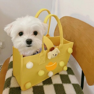 约克夏专用外出便携包出门背包茶杯狗小体犬遛手提狗包透气单肩包