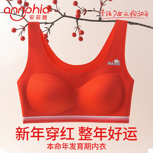 女童本命年发育期红色内衣