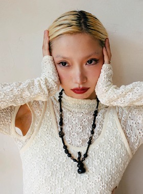 黑色系葫芦项链原创设计