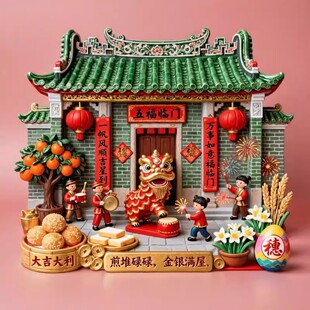 2026马年吉祥物卡通马挂件商场广场公园打卡新款新年冰箱贴