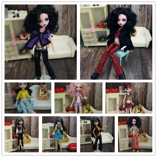 怪物高中娃娃衣服 怪高休闲服装 monster high 怪高衣服六波
