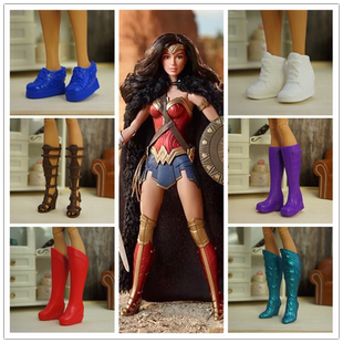 超级英雄女侠娃娃鞋大脚鞋 女兵人鞋子