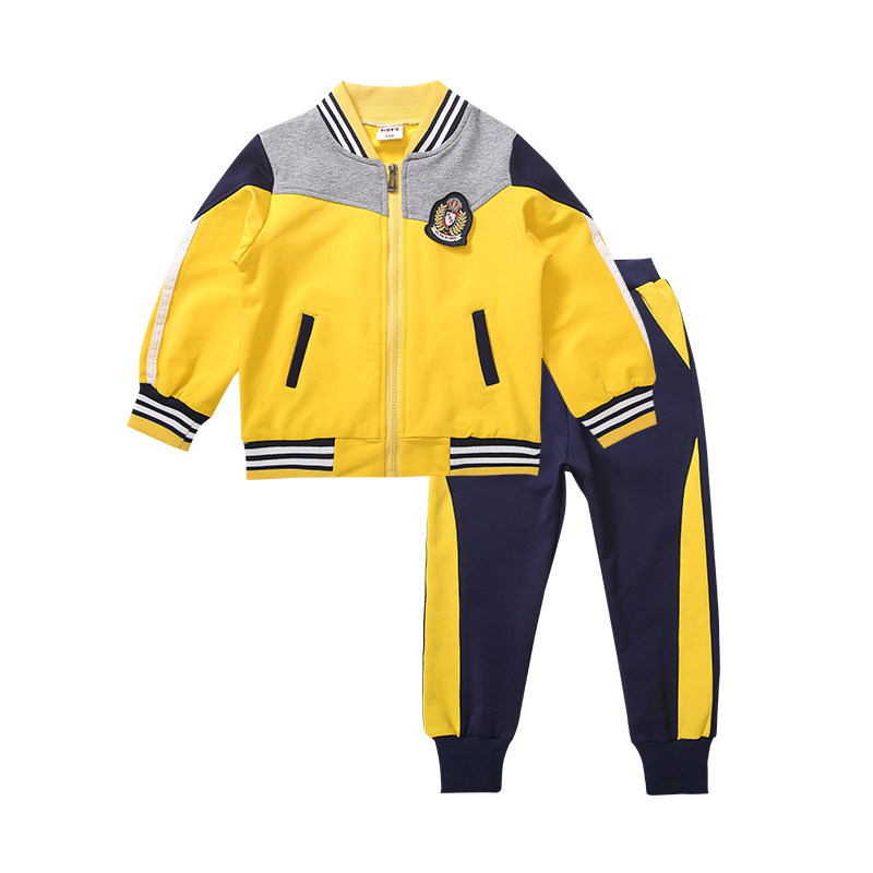 幼儿园园服春秋装英伦风三件套一年级小学生校服儿童春秋运动班服