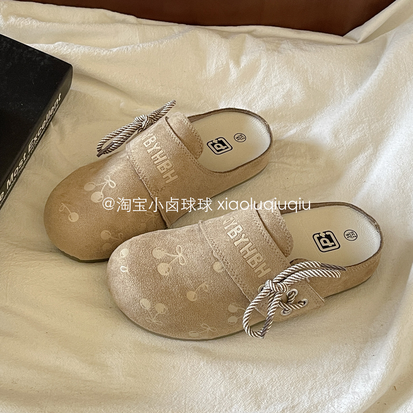 小卤球球 一脚蹬懒人勃肯鞋子女2026早春新款包头拖鞋百搭休闲鞋