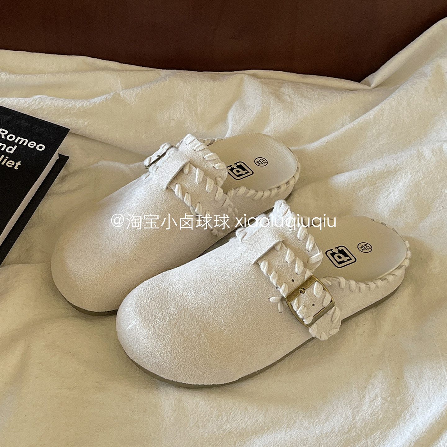 小卤球球一脚蹬勃肯鞋半拖鞋外穿女鞋2026年超火的鞋子百搭懒人鞋,女鞋,勃肯鞋/软木鞋,淘宝优惠券,粉丝福利购,淘宝优惠卷