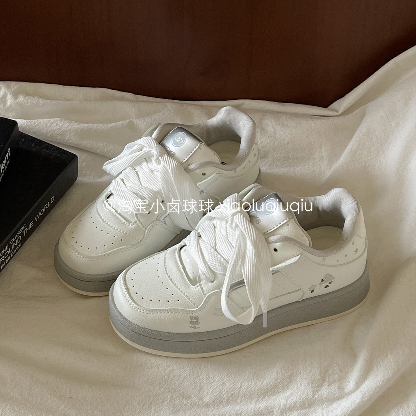 小卤球球2026年春季新款休闲板鞋子女鞋百搭学生面包鞋厚底小白鞋,女鞋,休闲板鞋,淘宝优惠券,粉丝福利购,淘宝优惠卷