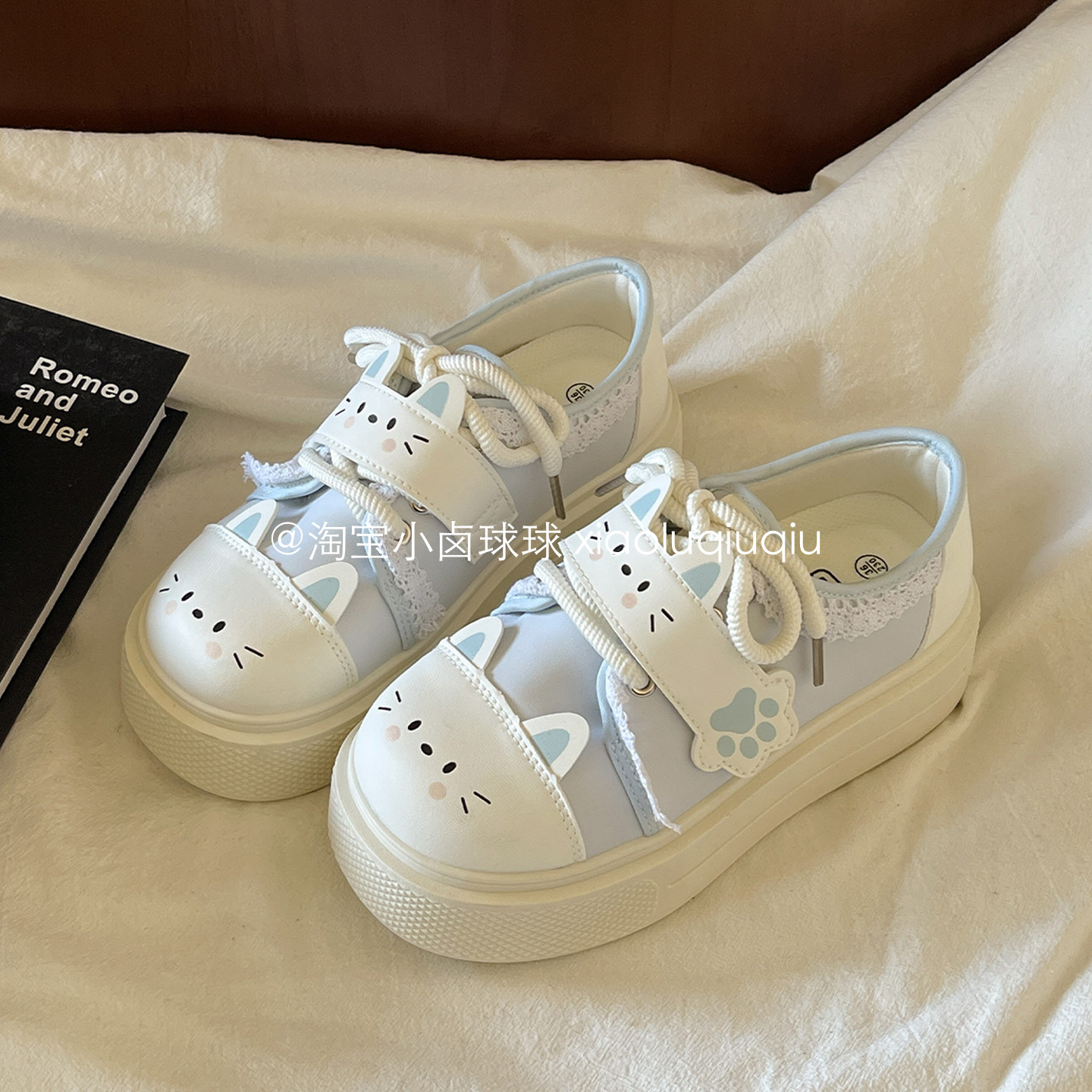 小卤球球2026新款鞋子女款板鞋ins百搭小白鞋厚底增高4.5CM面包鞋,女鞋,时尚休闲鞋,淘宝优惠券,粉丝福利购,淘宝优惠卷