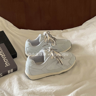 小卤球球鞋子女ins潮百搭小众厚底板鞋小白鞋德训鞋2026新款休闲
