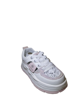 f3女鞋2025春季新款时尚百搭休闲鞋女镂空单鞋厚底女网单鞋14485