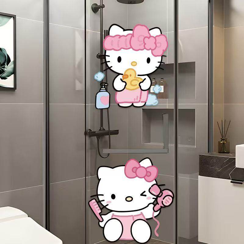 凯蒂猫窗花贴商场门装饰卡通可爱装饰客厅玻璃网红贴纸喜庆窗花贴,家居饰品,软装墙贴,淘宝优惠券,粉丝福利购,淘宝优惠卷