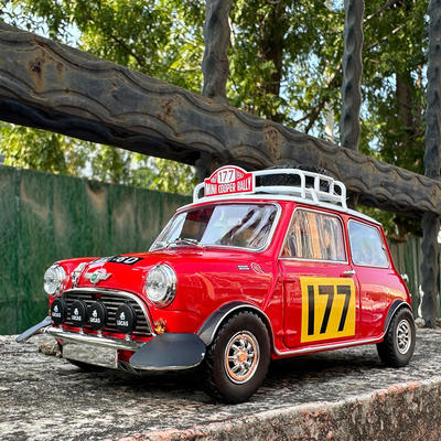 马珂垯1/18大号合金汽车模型MINI COOPER越野改装车迷你仿真玩具