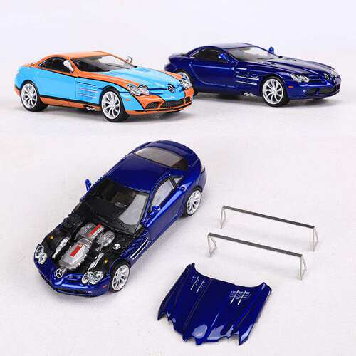 新款 Stance Hunters SH 1:64奔驰SLR开盖版合金仿真汽车模型收藏