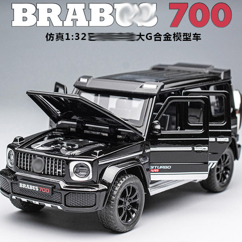 新款仿真合金越野车带声光儿童车巴博思G700男孩模型玩具礼物