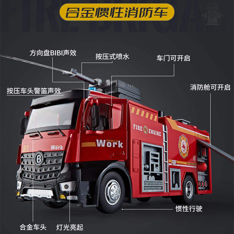 新款佳都大号合金水罐消防车模型惯性助力声光玩具仿真灭火车盒装,模玩/动漫/周边/娃圈三坑/桌游,火车/摩托/汽车模型,淘宝优惠券,粉丝福利购,淘宝优惠卷