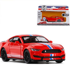 1:32谢尔比合金汽车模型跑车声光开门玩具盒火车/摩托/汽车模型