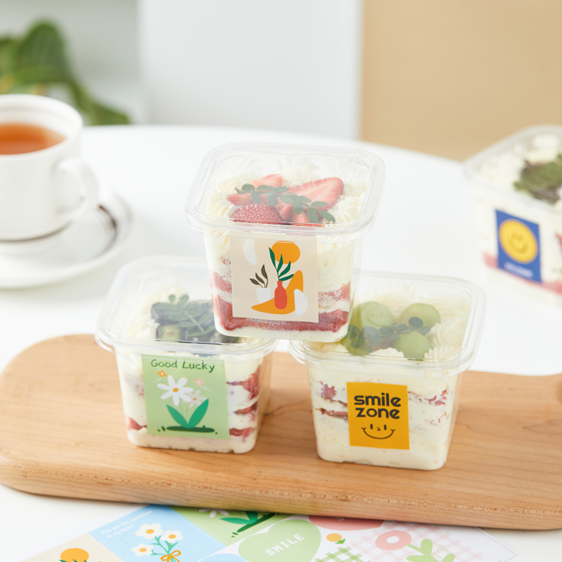 木糠杯慕斯杯方形甜品一次性布丁