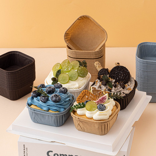 卷边纸杯蛋糕空气炸锅专用耐高温